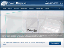 Tablet Screenshot of emcodisplays.com